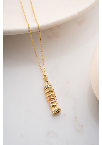 925 Ayar Gümüş Oynar Balık Kolye fırsatları