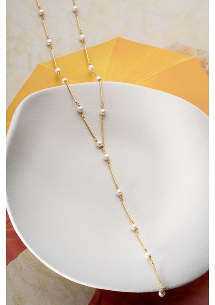 925 Ayar Gümüş Incili Y Kolye modelleri