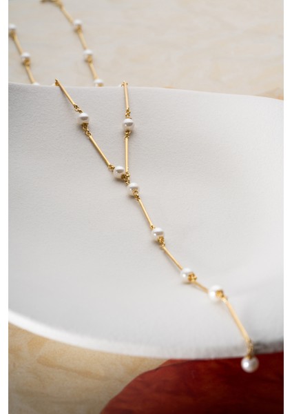 925 Ayar Gümüş Incili Y Kolye fırsatları