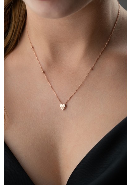 925 Ayar Gümüş Ritim Kalp Kolye modelleri