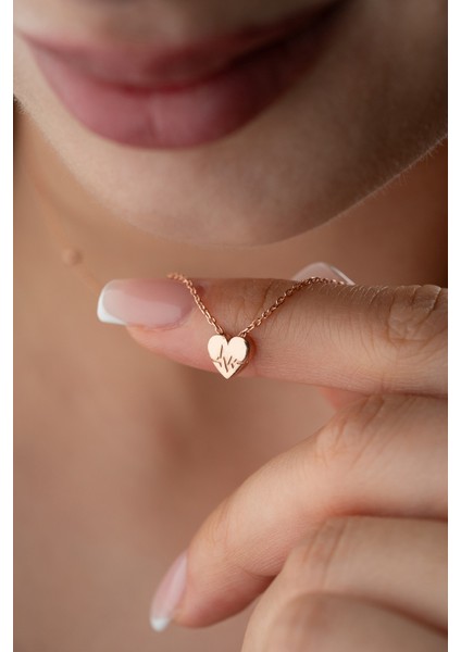 925 Ayar Gümüş Ritim Kalp Kolye indirimleri