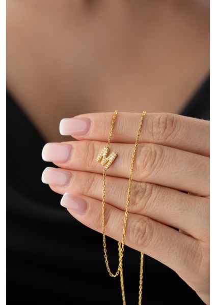 925 Ayar Gümüş Özel Harf Kolye