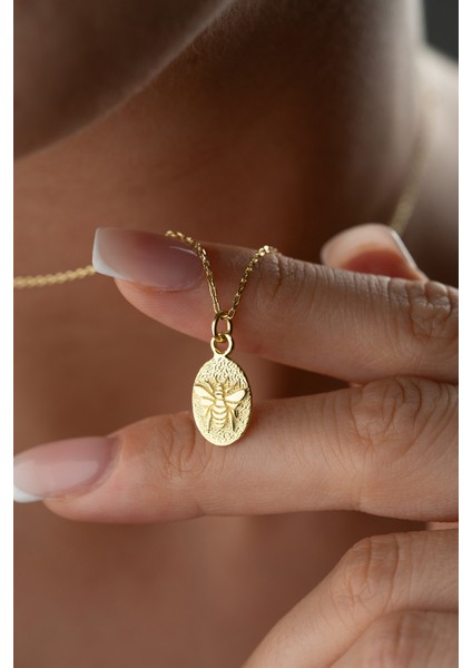 925 Ayar Gümüş Tasız Arı Model Kolye fiyatları