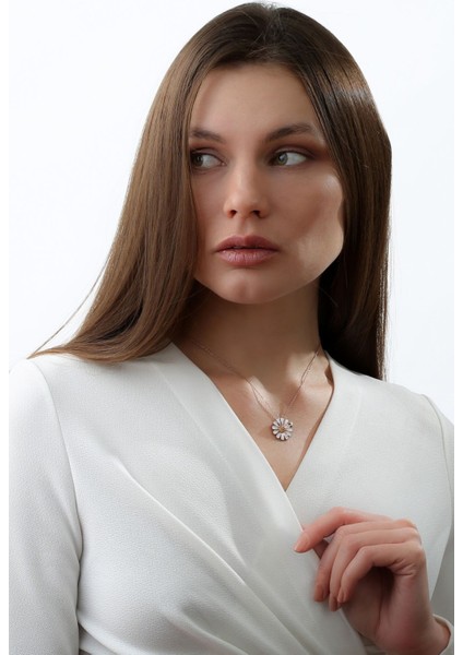 925 Ayar Gümüş Isimli Papatya Kolye fiyatları