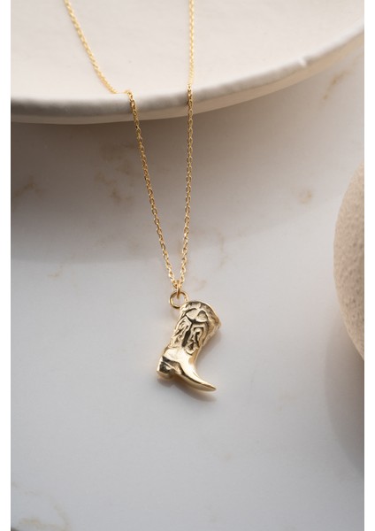 925 Ayar Gümüş Kovboy Çizmesi Kolye fırsatları