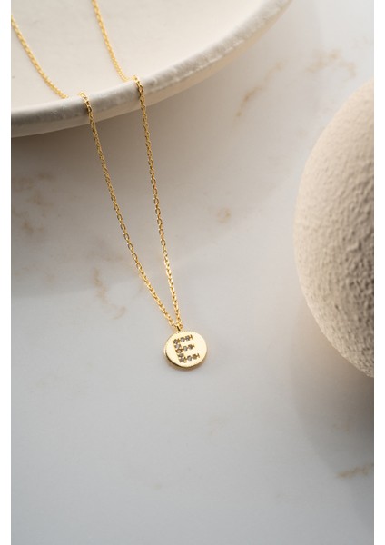 925 Ayar Gümüş Taşlı Plaka Harf Kolye fırsatları