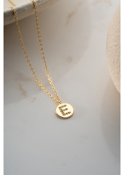 925 Ayar Gümüş Taşlı Plaka Harf Kolye indirimleri