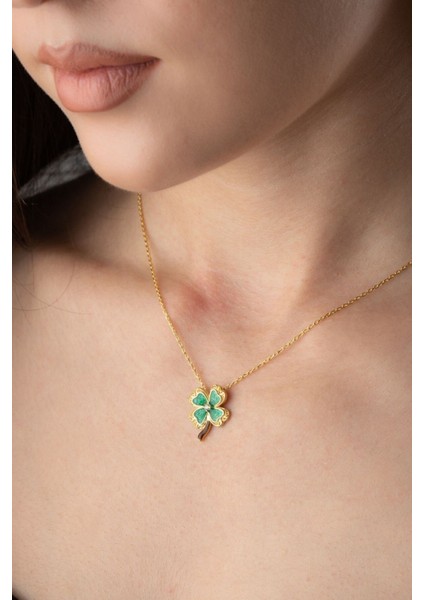 925 Ayar Gümüş Yonca Kolye fırsatları