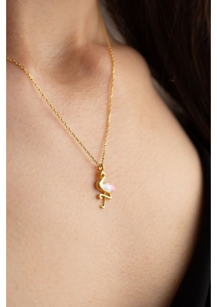 925 Ayar Gümüş Mineli Kuğu Kolye fiyatları