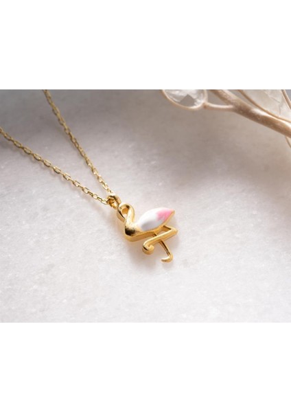 925 Ayar Gümüş Mineli Kuğu Kolye fırsatları