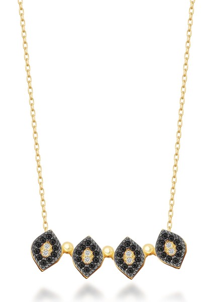 925 Ayar Gümüş Gold Diamond Kolye fırsatları