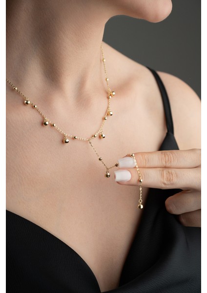 925 Ayar Gümüş Gold Salaş Kolye fiyatları