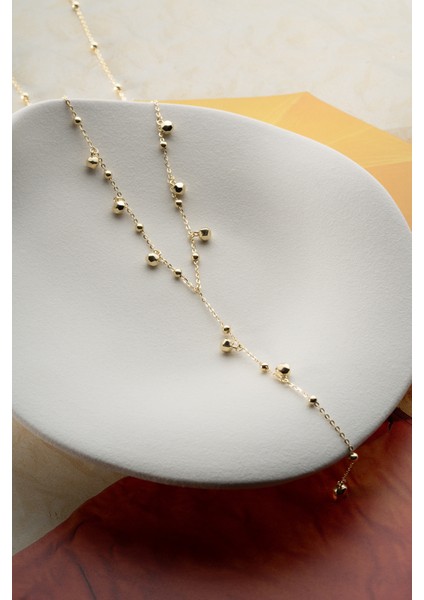 925 Ayar Gümüş Gold Salaş Kolye indirimleri