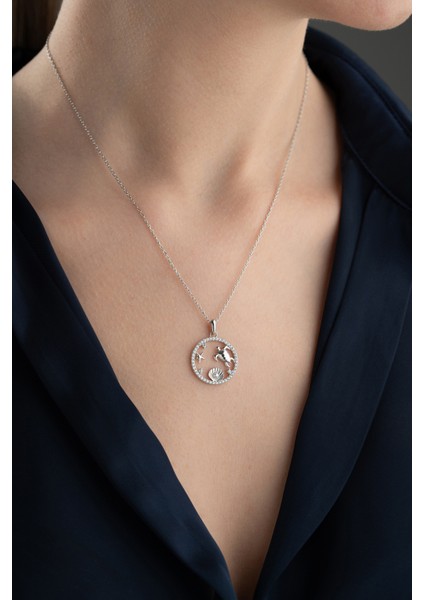 925 Ayar Gümüş Kaplumbağa Kolye