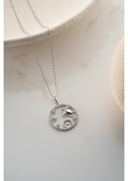 925 Ayar Gümüş Kaplumbağa Kolye fırsatları