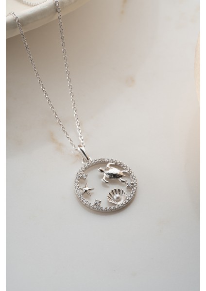 925 Ayar Gümüş Kaplumbağa Kolye indirimleri