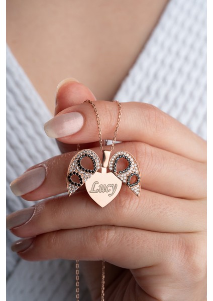 925 Ayar Gümüş Açılabilen Isimli Kalp Kolye fiyatları