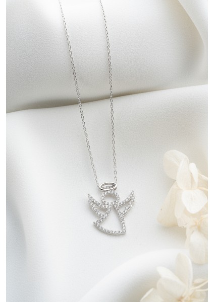 925 Ayar Gümüş Melek Kolye modelleri