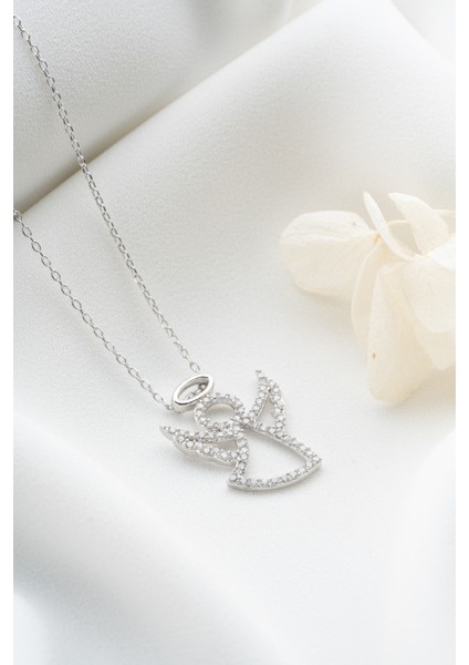 925 Ayar Gümüş Melek Kolye fırsatları