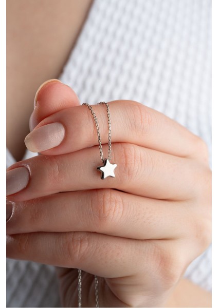 925 Ayar Gümüş Minik Yıldız Kolye fiyatları