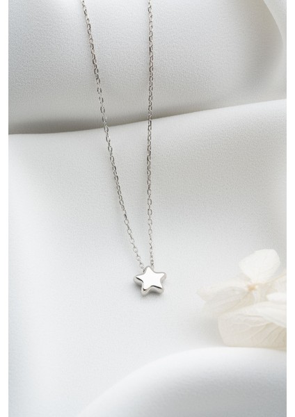 925 Ayar Gümüş Minik Yıldız Kolye modelleri