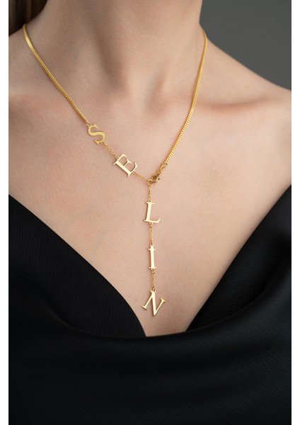 925 Ayar Gümüş Kişiye Özel Sallantılı Isim Kolye modelleri