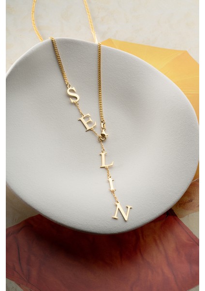 925 Ayar Gümüş Kişiye Özel Sallantılı Isim Kolye indirimleri