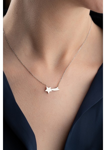 925 Ayar Gümüş Kutupyıldızı Kolye