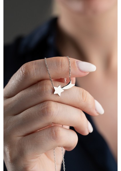 925 Ayar Gümüş Kutupyıldızı Kolye modelleri