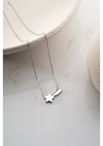 925 Ayar Gümüş Kutupyıldızı Kolye fırsatları