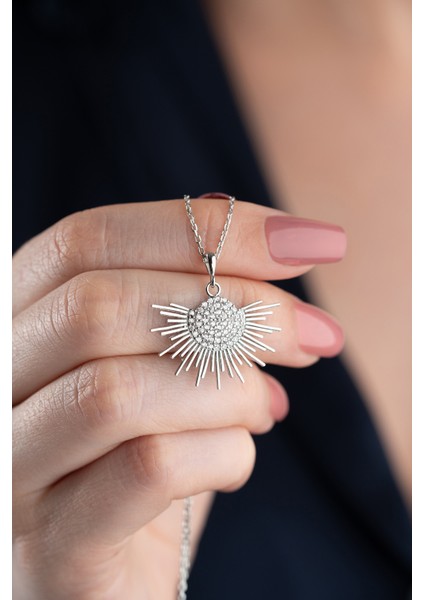 925 Ayar Gümüş Güneş Kolye fiyatları