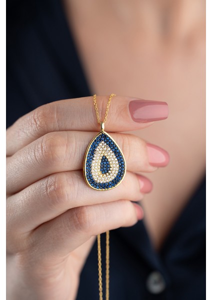 925 Ayar Gümüş Nazar Kolye fiyatları