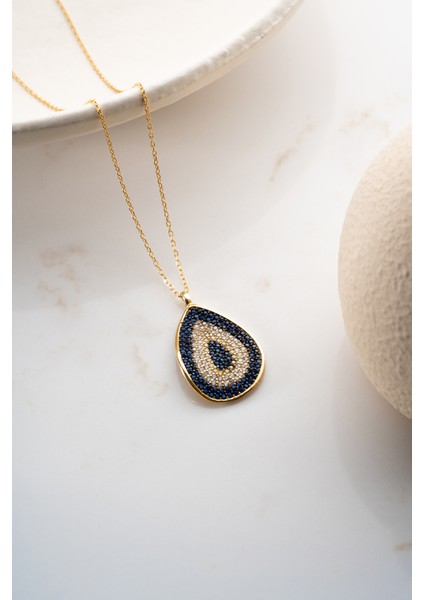 925 Ayar Gümüş Nazar Kolye fırsatları