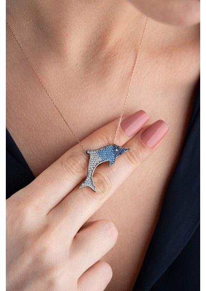 925 Ayar Gümüş Yunus Balığı Kolye fiyatları