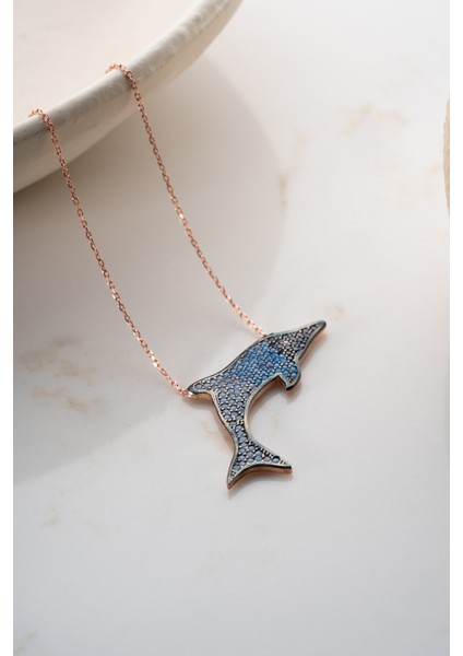 925 Ayar Gümüş Yunus Balığı Kolye indirimleri