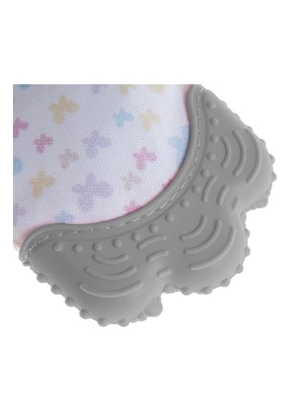 Babyjem Diş Kaşıyıcı Eldiven Gri Kelebek modelleri