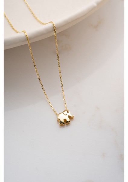 925 Ayar Gümüş Taşsız Fil Kolye fırsatları