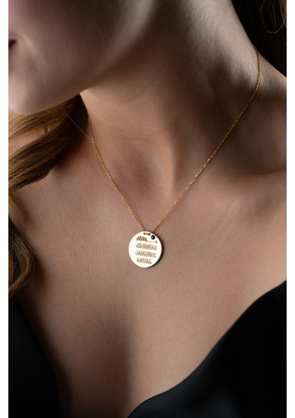 925 Ayar Gümüş Ayetel Kürsi Kolye