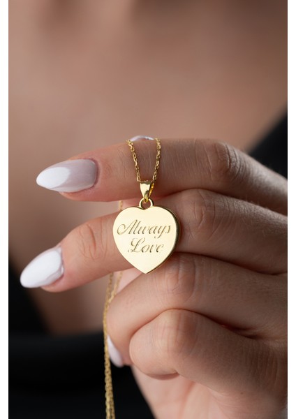 925 Ayar Gümüş Kişiye Özel Kapaklı Kalp Kolye fiyatları