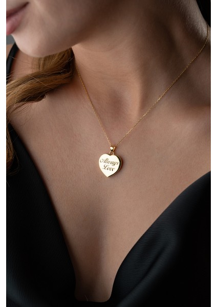 925 Ayar Gümüş Kişiye Özel Kapaklı Kalp Kolye fırsatları