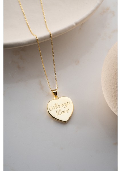 925 Ayar Gümüş Kişiye Özel Kapaklı Kalp Kolye indirimleri