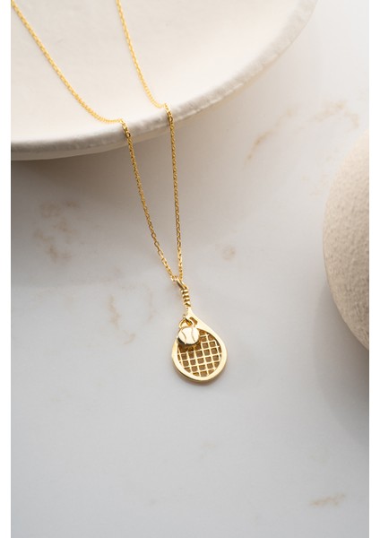 925 Ayar Gümüş Tenis Raketi Kolye fırsatları