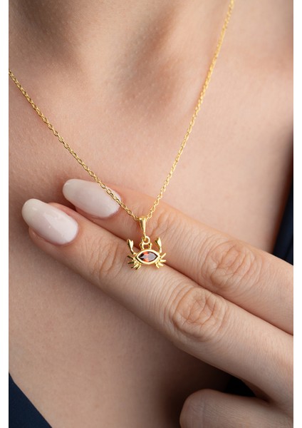 925 Ayar Gümüş Yengeç Model Kolye fiyatları