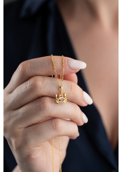 925 Ayar Gümüş Yengeç Model Kolye modelleri