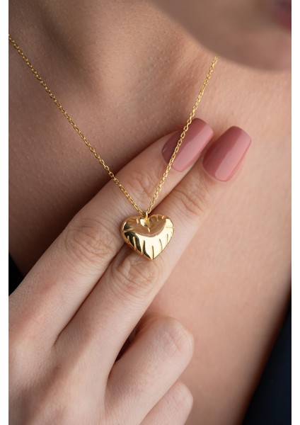 925 Ayar Gümüş Kalp Kolye modelleri