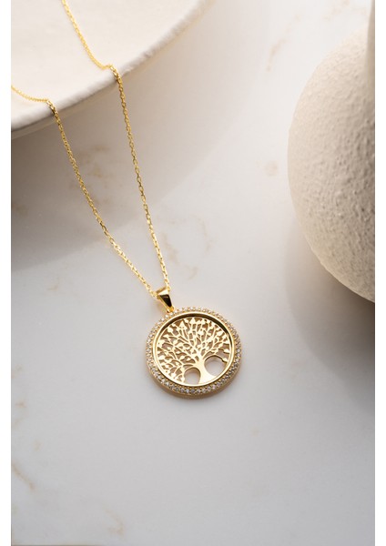 925 Ayar Gümüş Hayat Ağacı Kolye indirimleri