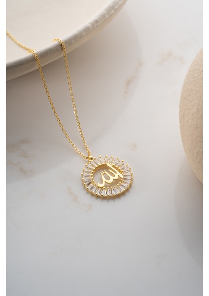 925 Ayar Gümüş Allah Kolye indirimleri