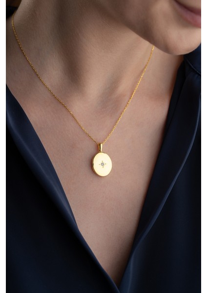 925 Ayar Gümüş Resimlik Kolye