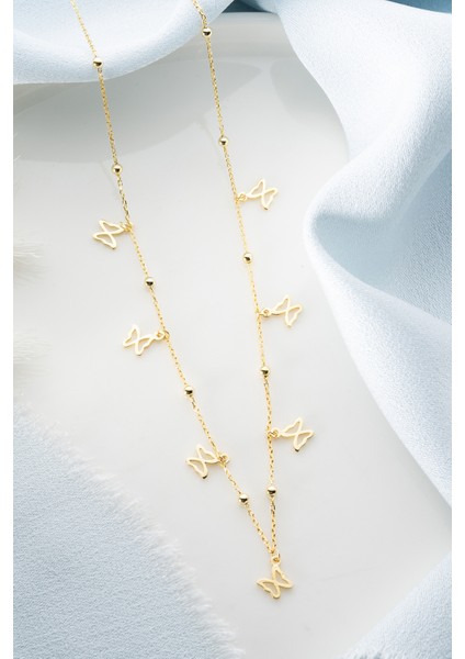 925 Ayar Gümüş Kelebekli Şans Kolye fırsatları