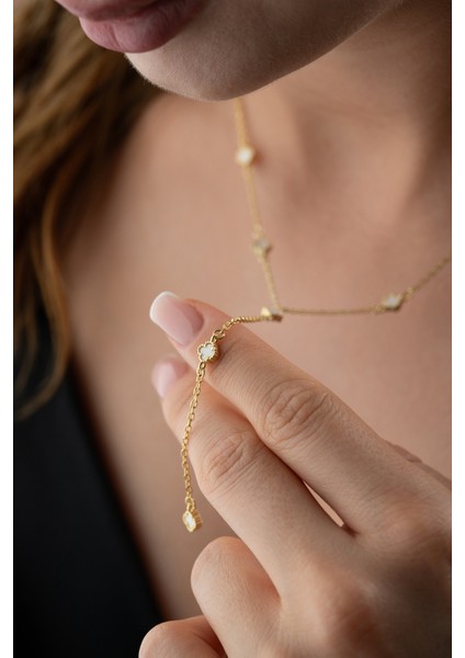 925 Ayar Gümüş Yonca Y Kolye modelleri